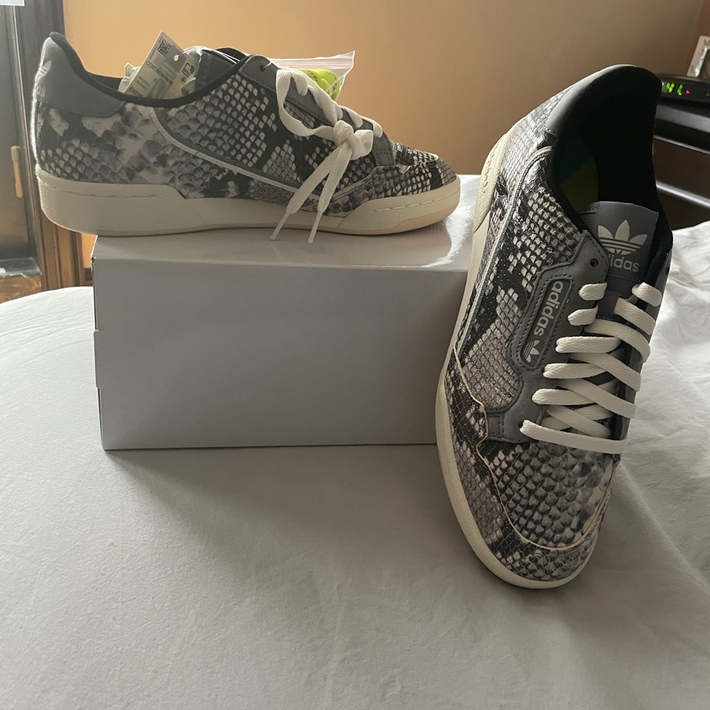 Adidas Continental 80, snake print. NIB